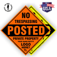 No trespassing posted