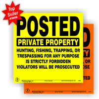 Posted Private Property Sign ALUMINUM