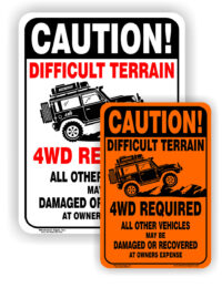 Caution Difficult Terrain