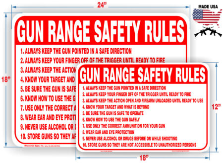Gun Range Safety rules info