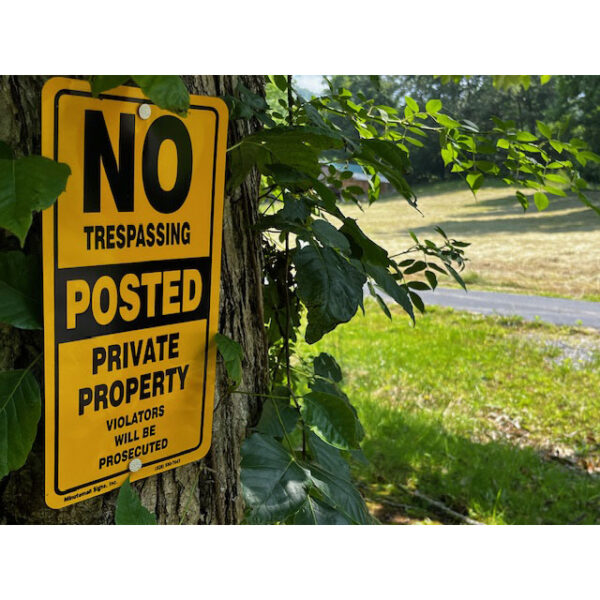 Heavy Duty Aluminum No Trespassing Posted Private Property by Minuteman Signs - Image 4