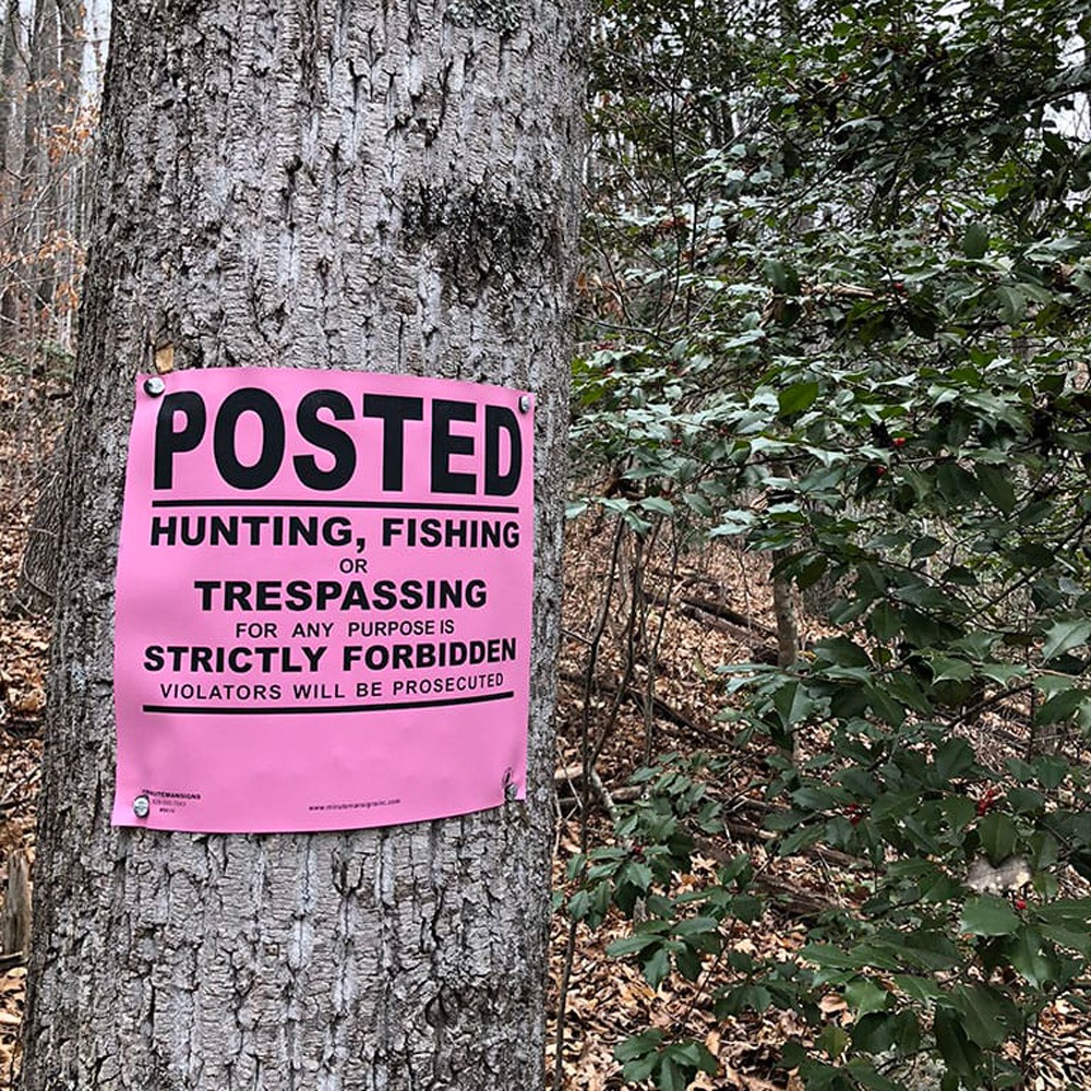 Pink Heavy Gauge Flexible Vinyl Posted Sign - Image 2