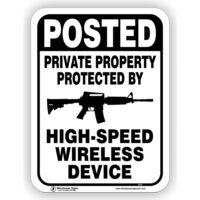 Posted Private Property Protected buy rifle