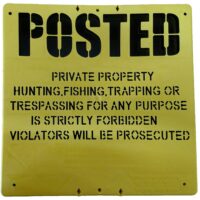 Yellow Extra Durable Polymer Sign