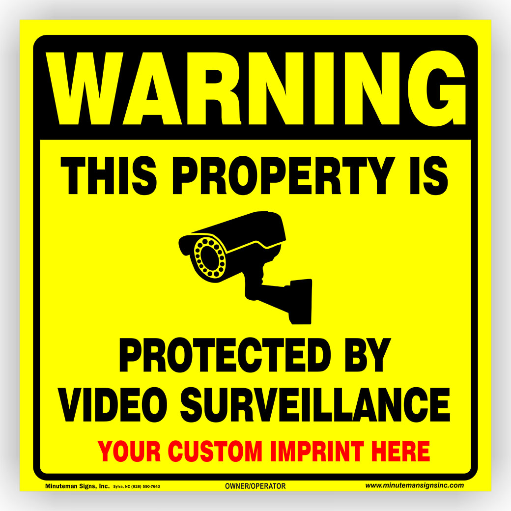 Custom Warning Video Surveillance