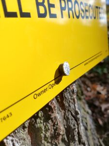 nail in sign