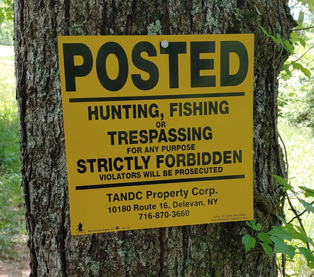 Minuteman Original Posted Hunting, Fishing or Trespassing Yellow ...