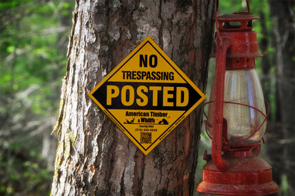 Small Diamond No Trespassing Posted Sign Violators Will Be Prosecuted - Image 4