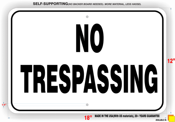 No Trespassing