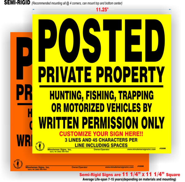 Posted Private Property Hunting by permission
