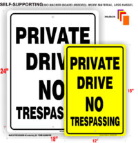 Private Drive Sign